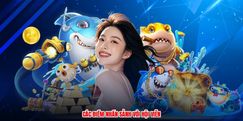 Các điểm nhấn sảnh với hội viên